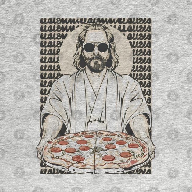 The big lebowski the dude with pizza by Aldrvnd